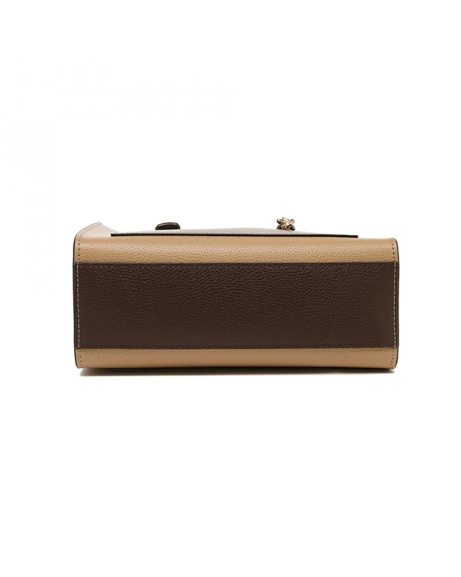 The Leather Mini Grind Tote Bag - Iced Coffee Multi
