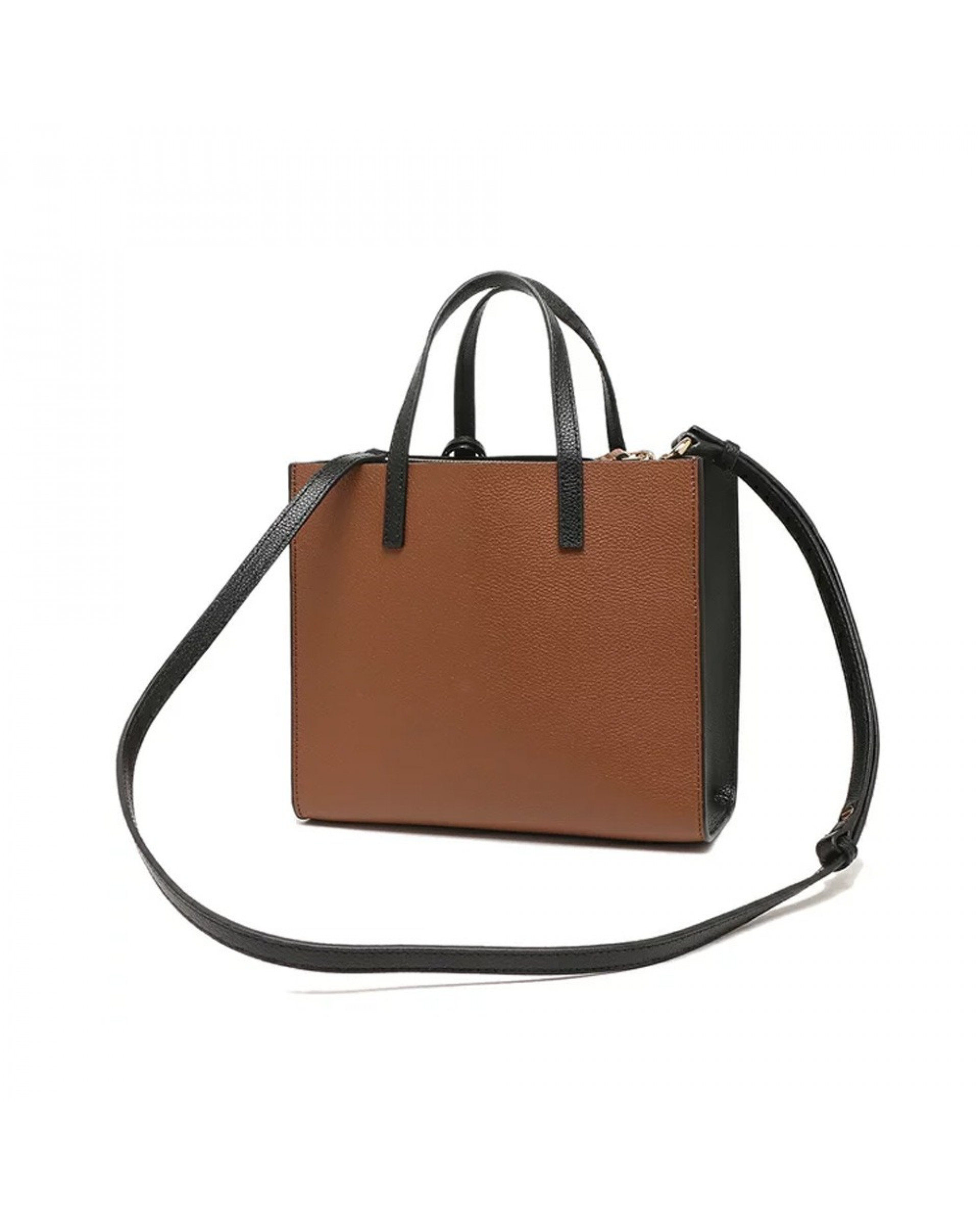 The Leather Mini Grind Tote Bag - Chocolate Truffle