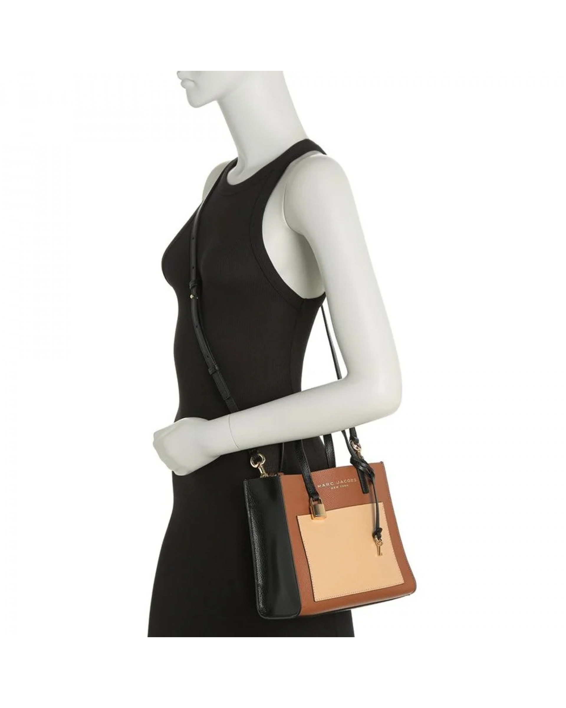 The Leather Mini Grind Tote Bag - Chocolate Truffle