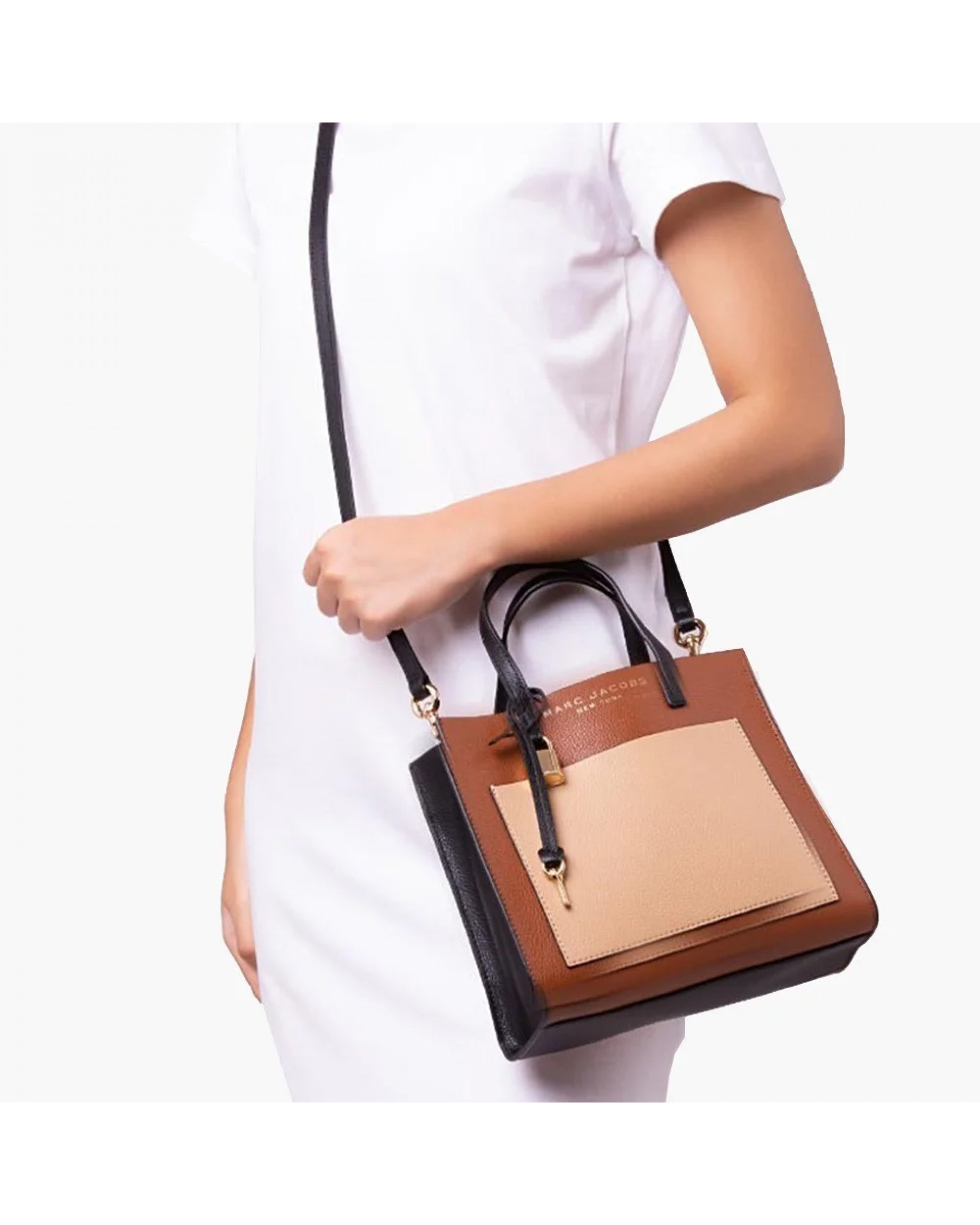 The Leather Mini Grind Tote Bag - Chocolate Truffle