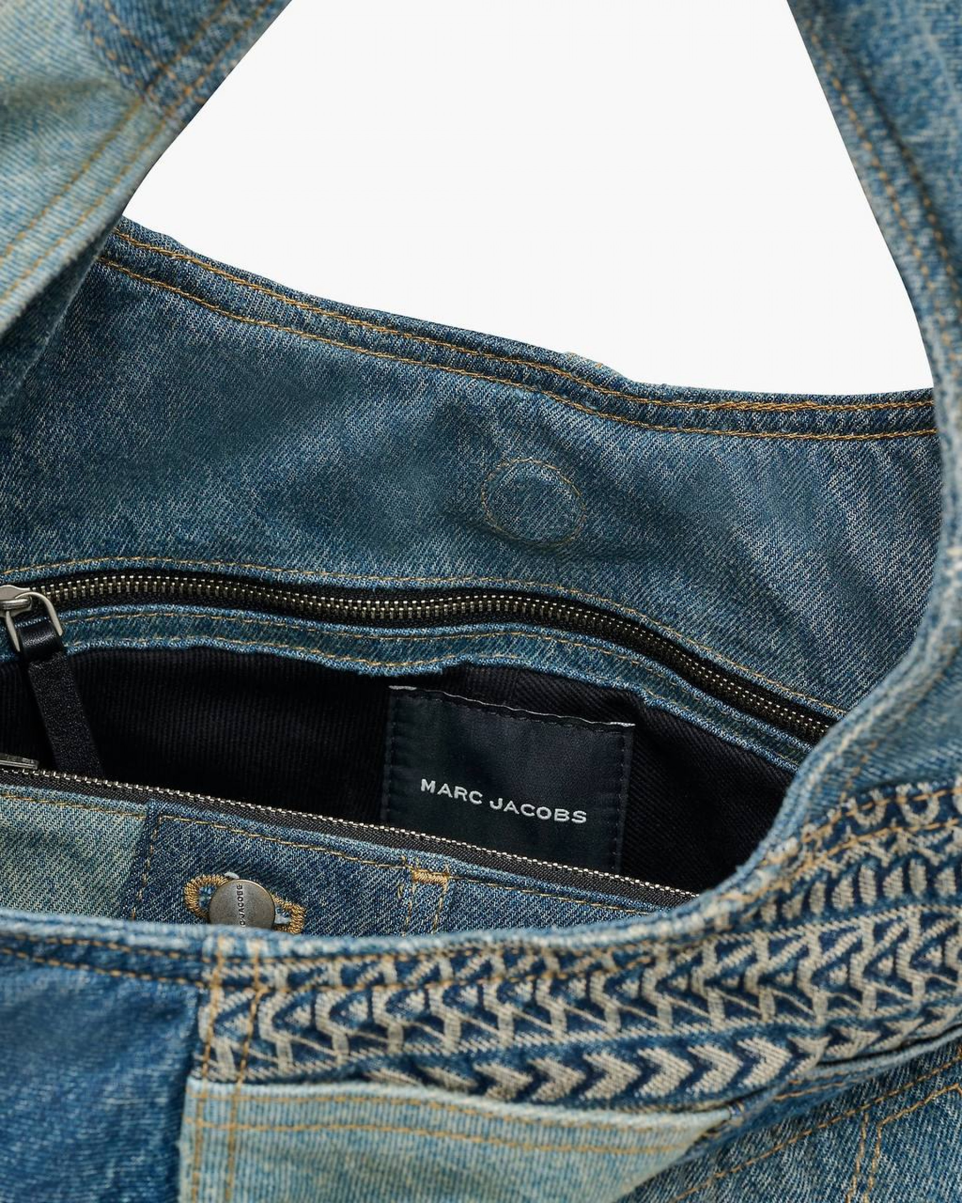 The Deconstructed Denim Sack Bag