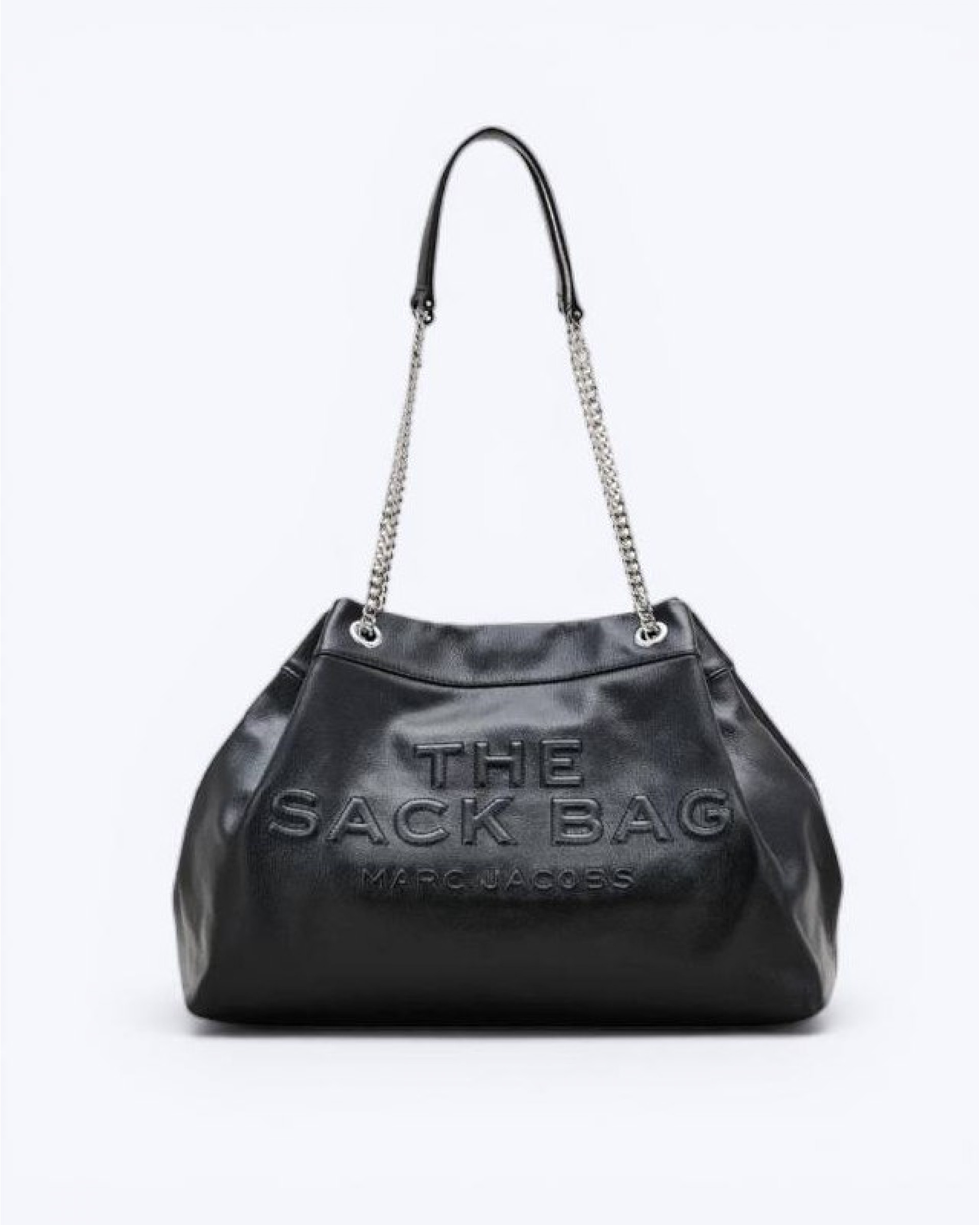 Marc Jacobs The Leather Chain Sack Bag Black