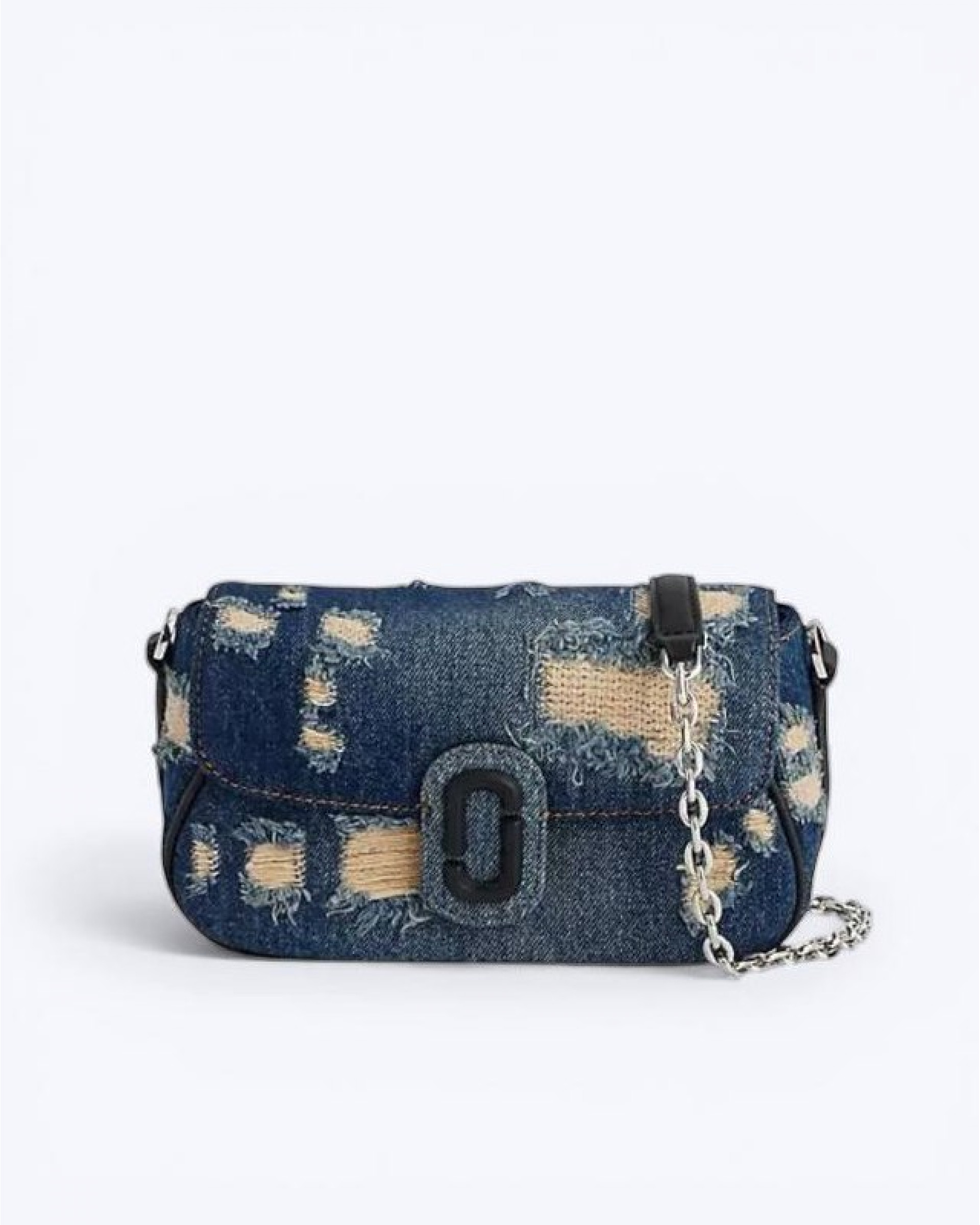 The Rip And Repair Denim Clover Bag Punc Indigo
