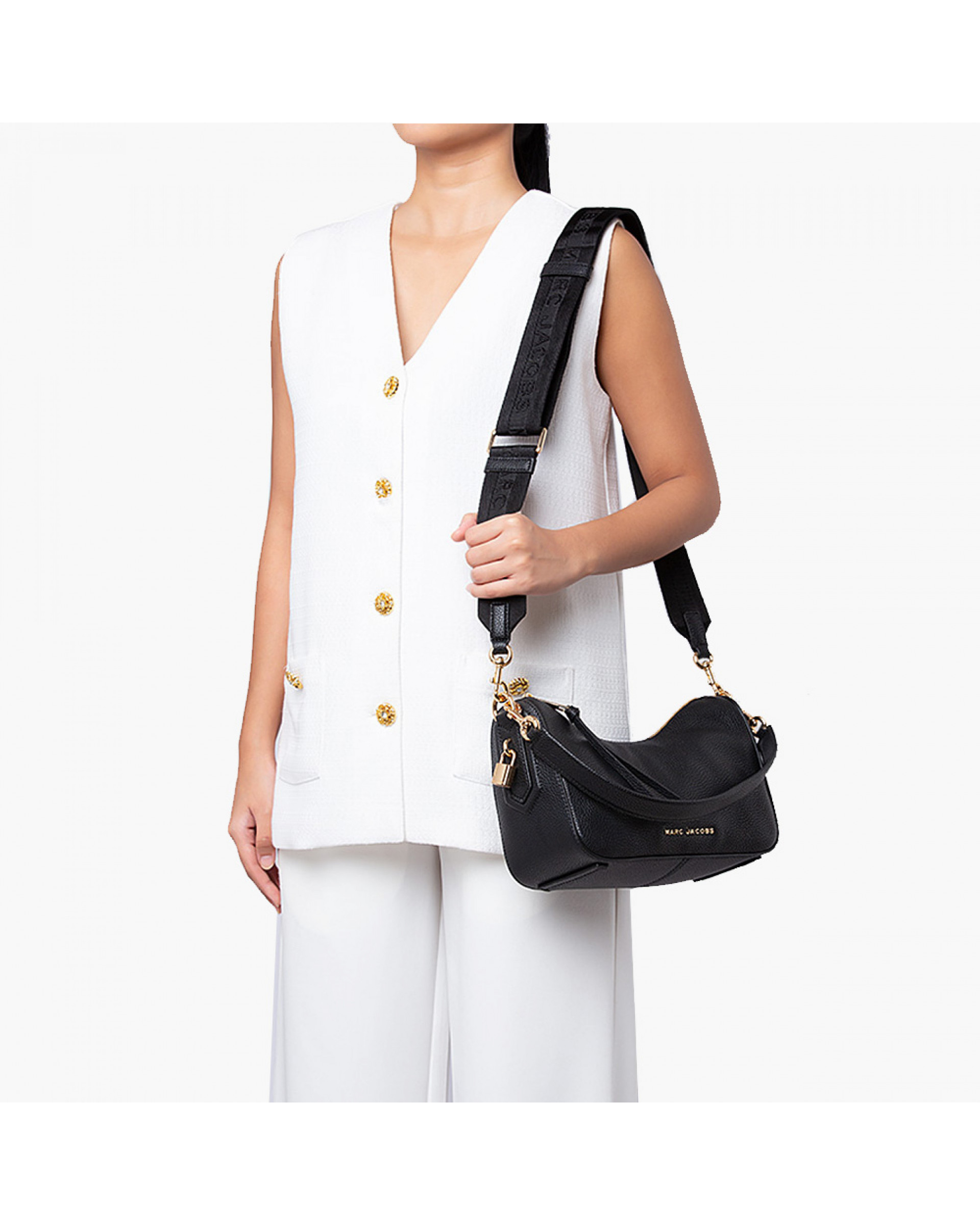 Marc Jacobs Drifter Convertible Hobo Bag Black
