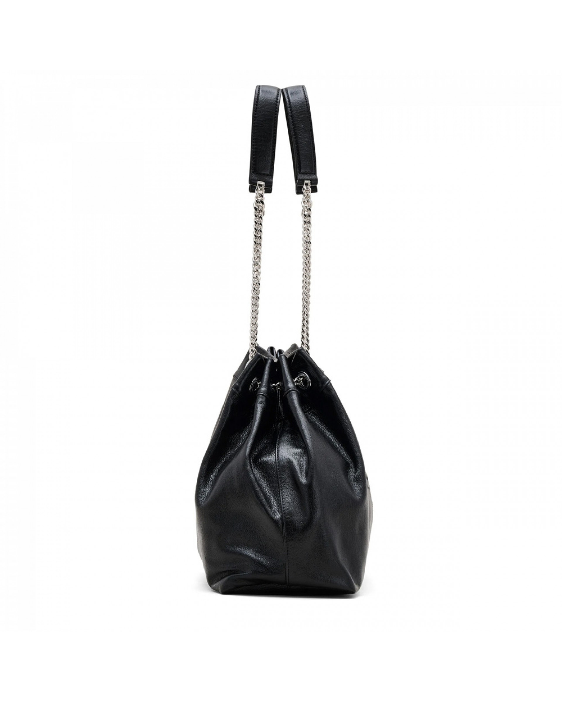 Marc Jacobs The Leather Chain Sack Bag Black