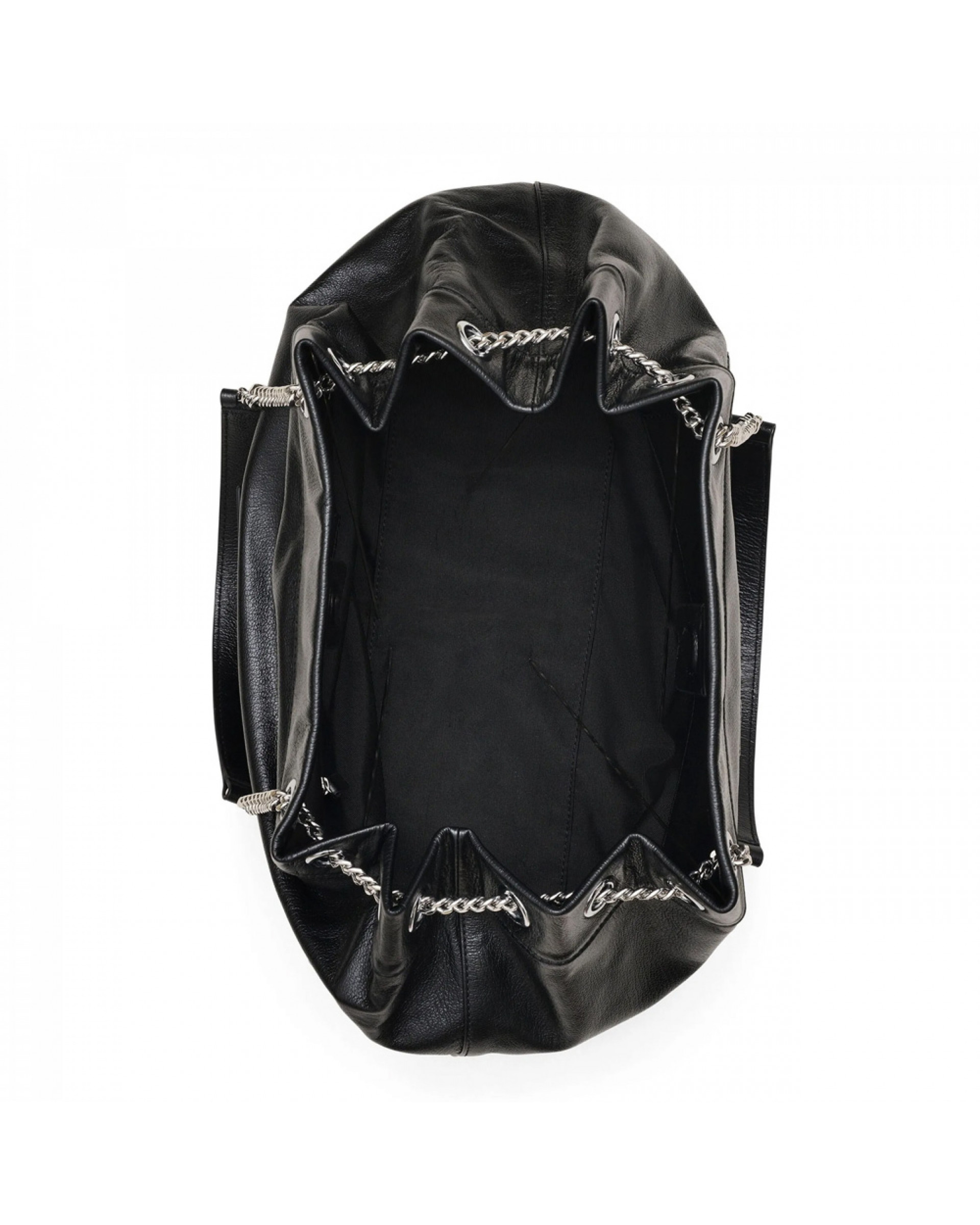 Marc Jacobs The Leather Chain Sack Bag Black