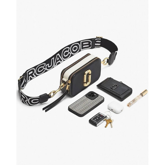 Marc Jacobs logo strap snapshot - blue sea multi