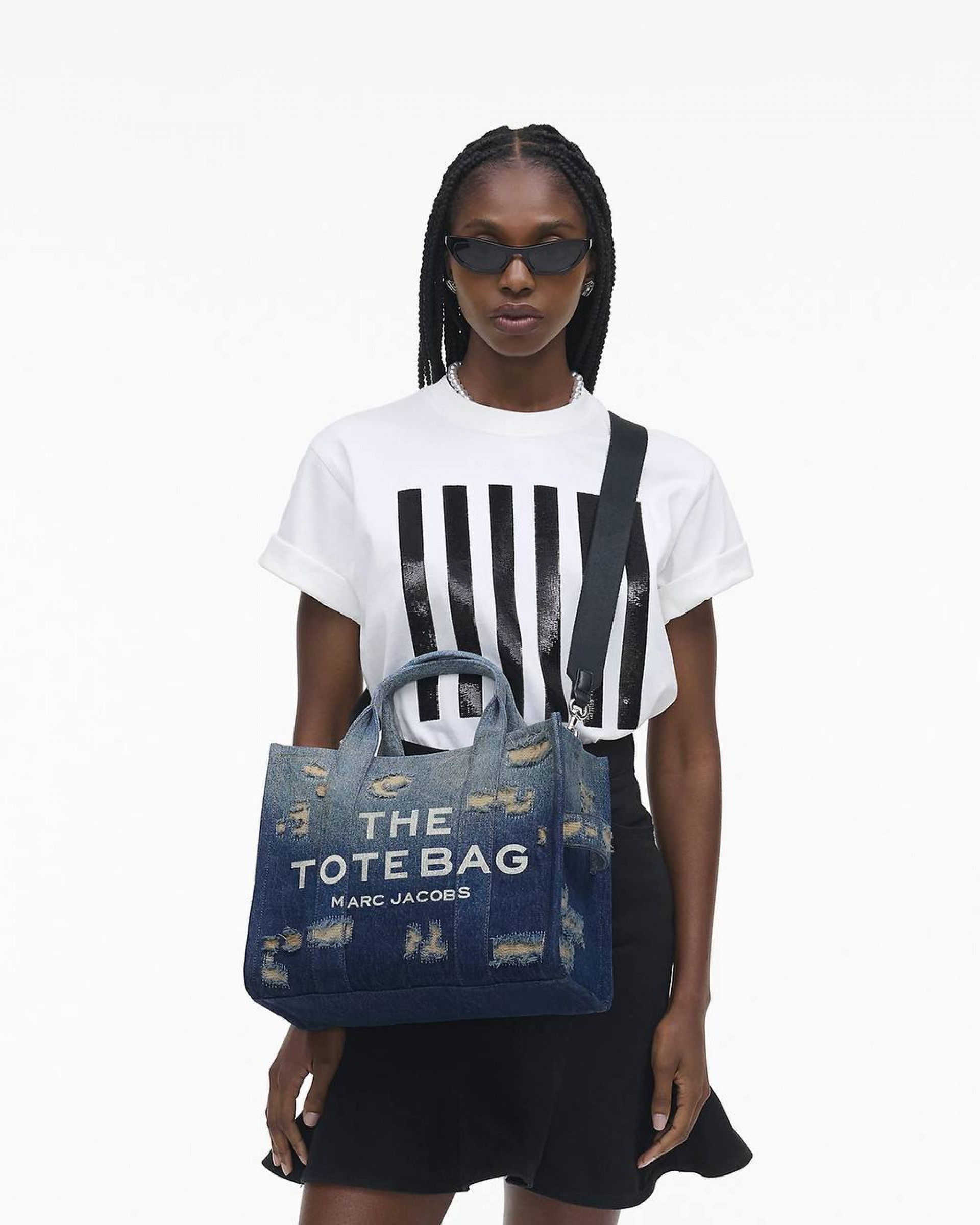 The Rip And Repair Denim Medium Tote Bag