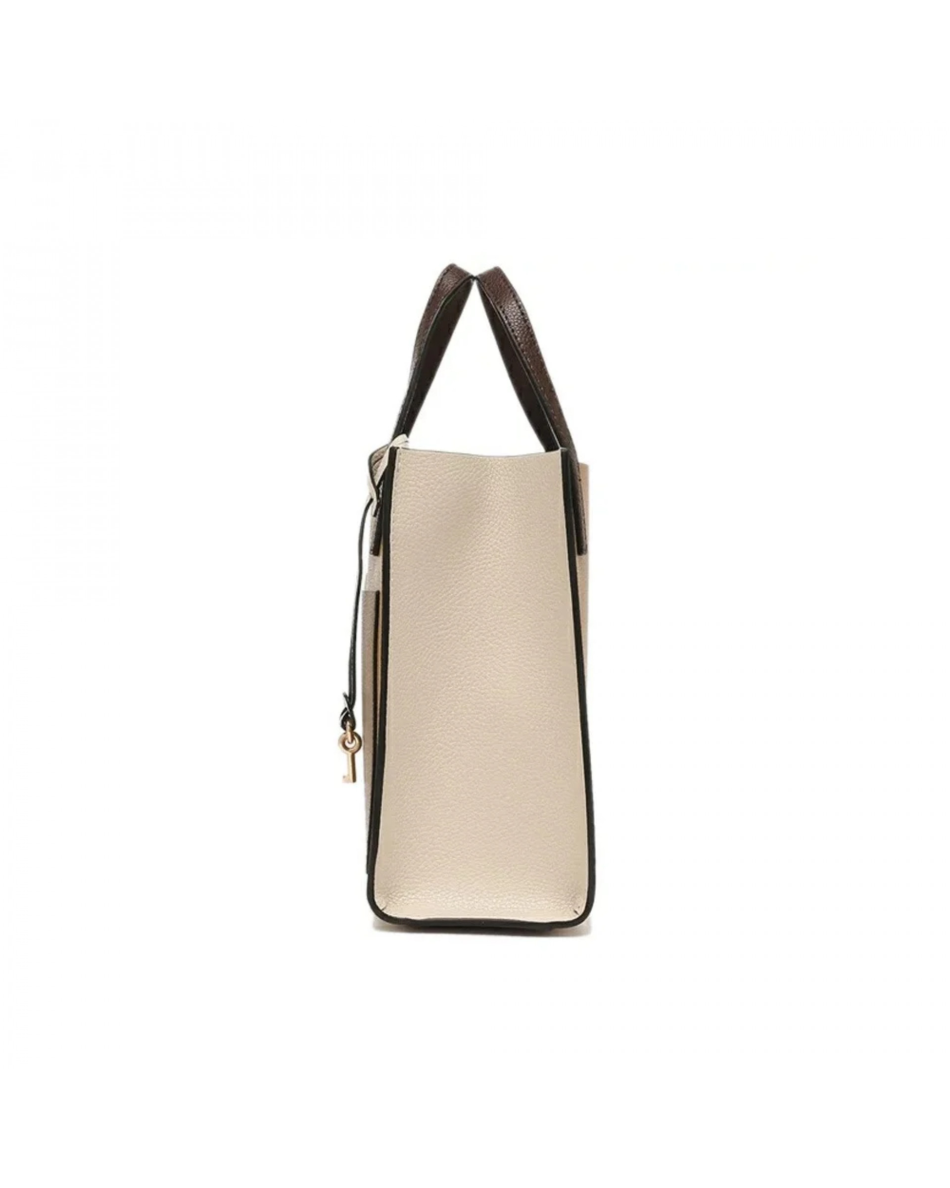 The Leather Mini Grind Tote Bag - Iced Coffee Multi
