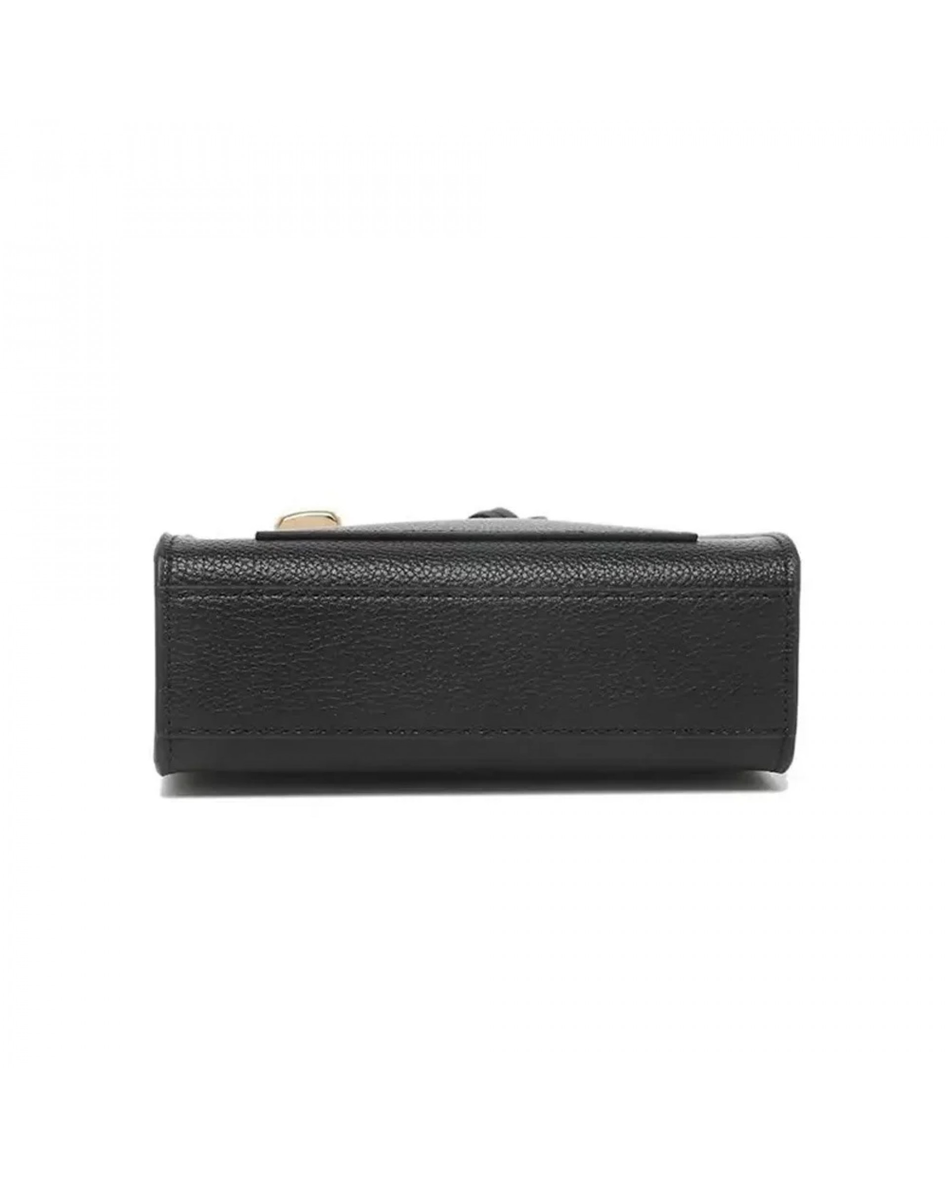 The Leather Mini Grind Tote Bag - Black