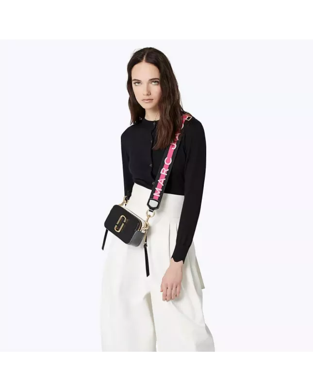 Marc Jacobs logo strap snapshot - black multi