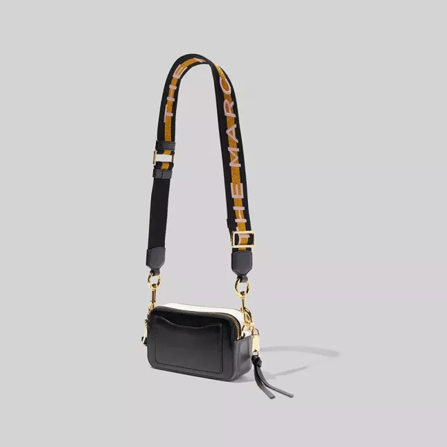 Marc Jacobs logo strap snapshot - new black multi