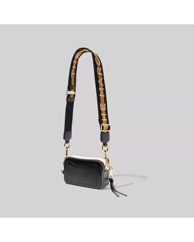 Marc Jacobs logo strap snapshot - new black multi