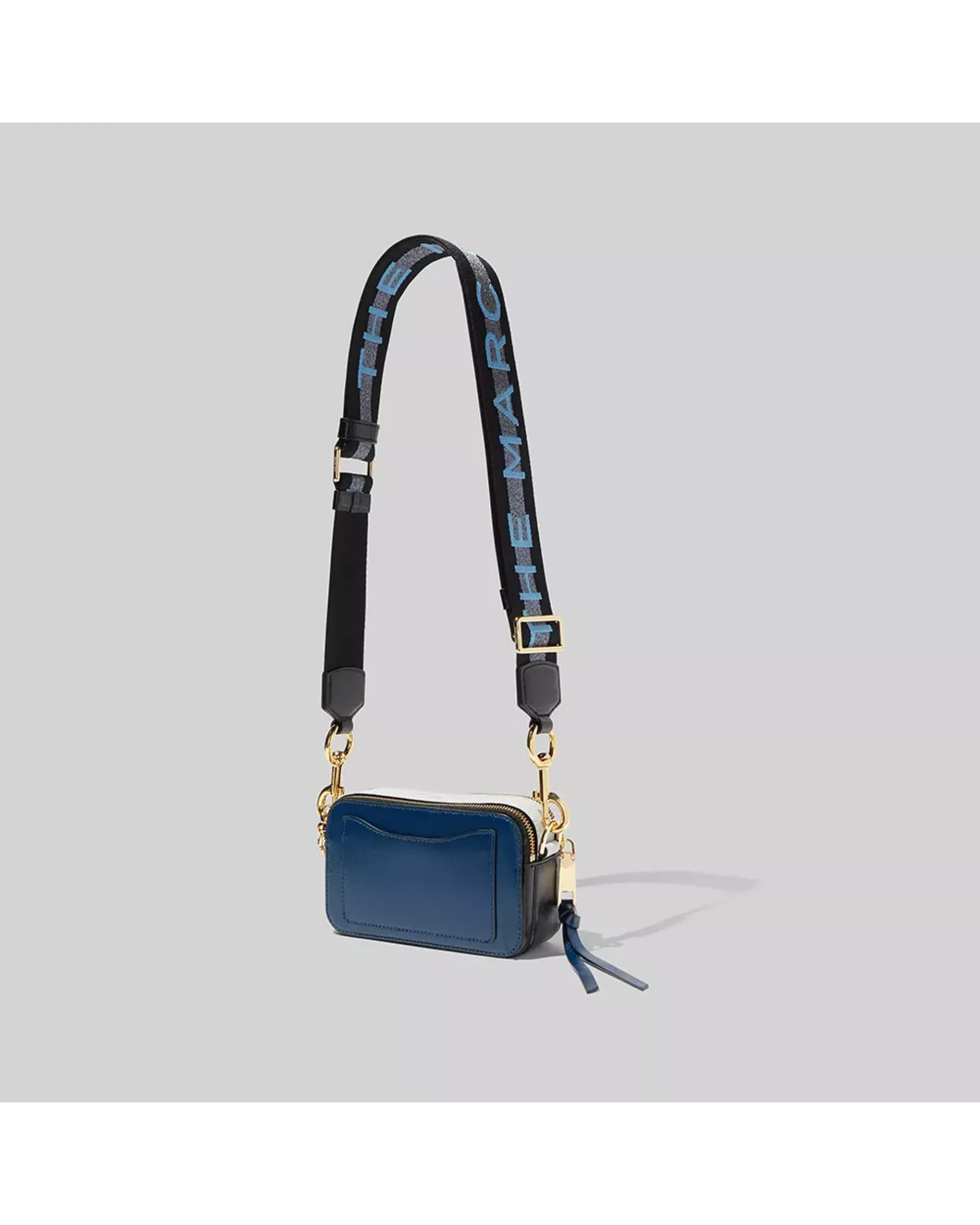 Сумка Marc Jacobs logo strap snapshot - new blue sea multi