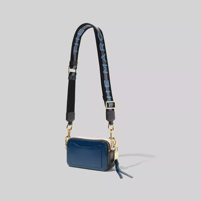  Marc Jacobs logo strap snapshot - new blue sea multi