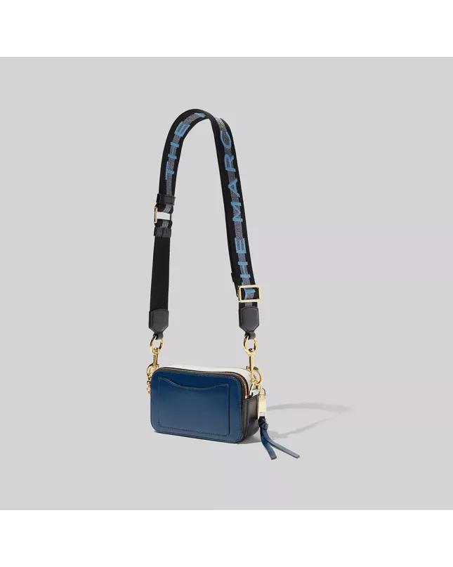  Marc Jacobs logo strap snapshot - new blue sea multi