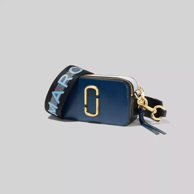  Marc Jacobs logo strap snapshot - new blue sea multi