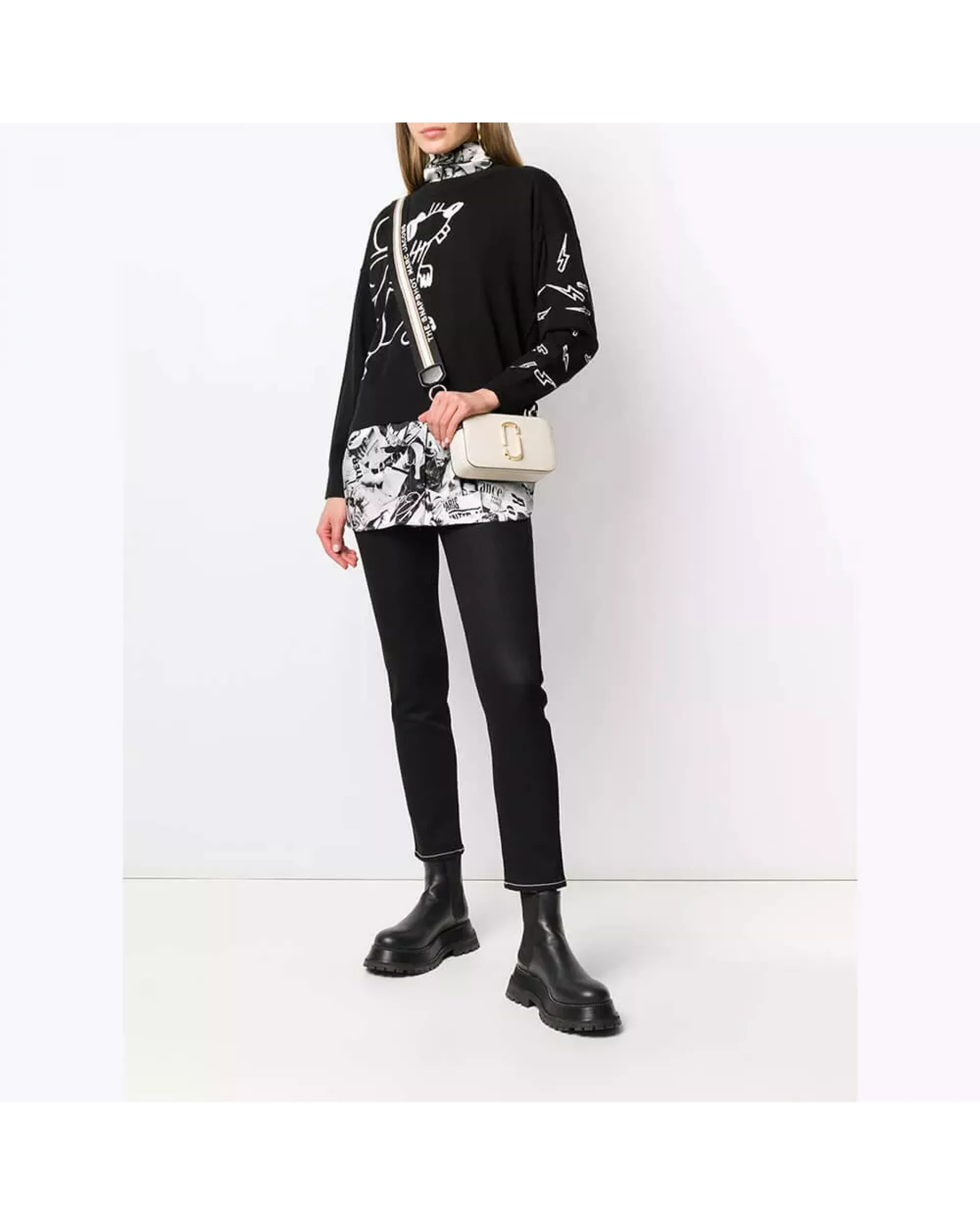 Сумка Marc Jacobs Snapshot - new cloud white multi
