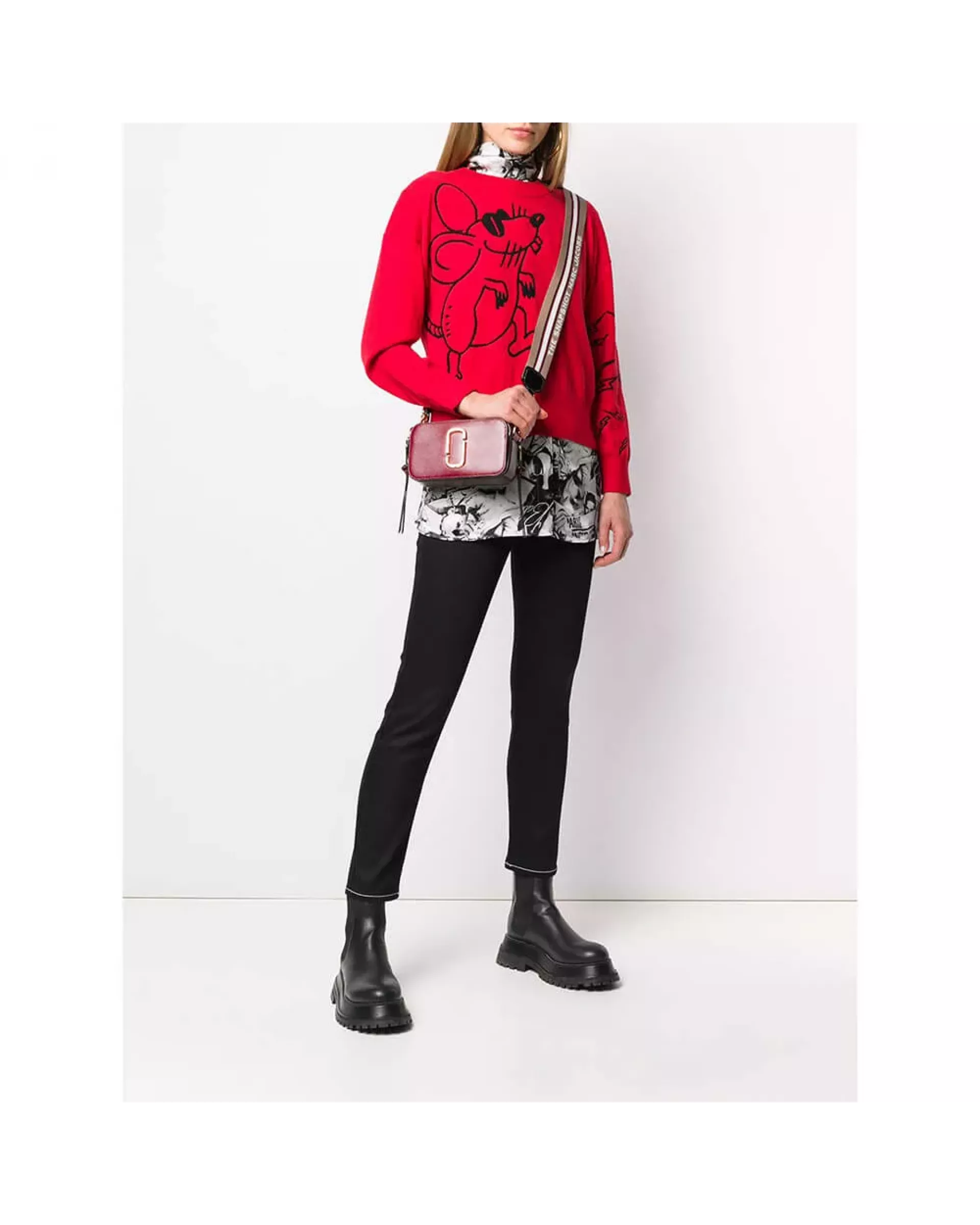 Сумка Marc Jacobs Snapshot - new cranberry multi