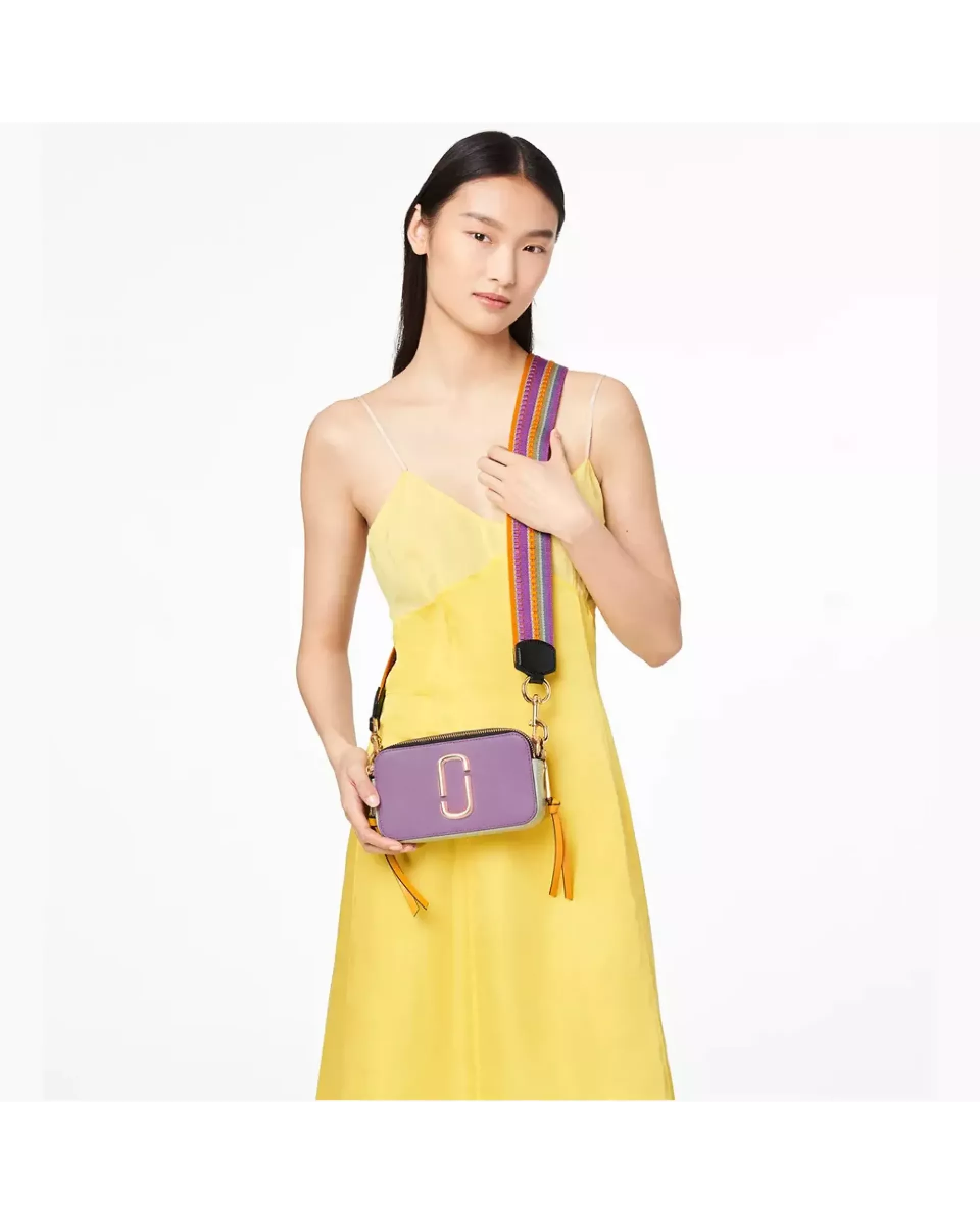 Сумка Marc Jacobs Snapshot the colorblock - regal orchid multi