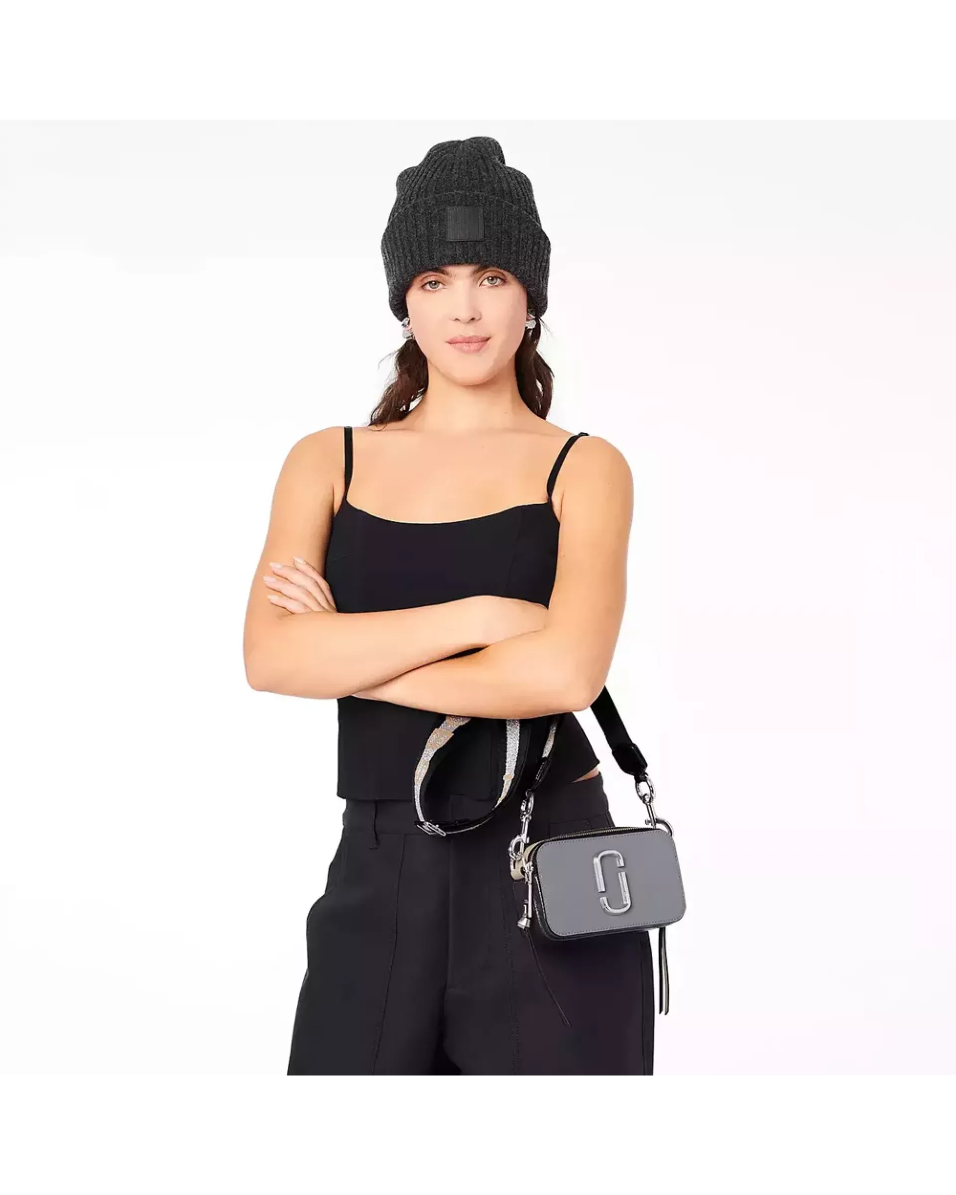 Сумка Marc Jacobs Snapshot - wolf grey multi