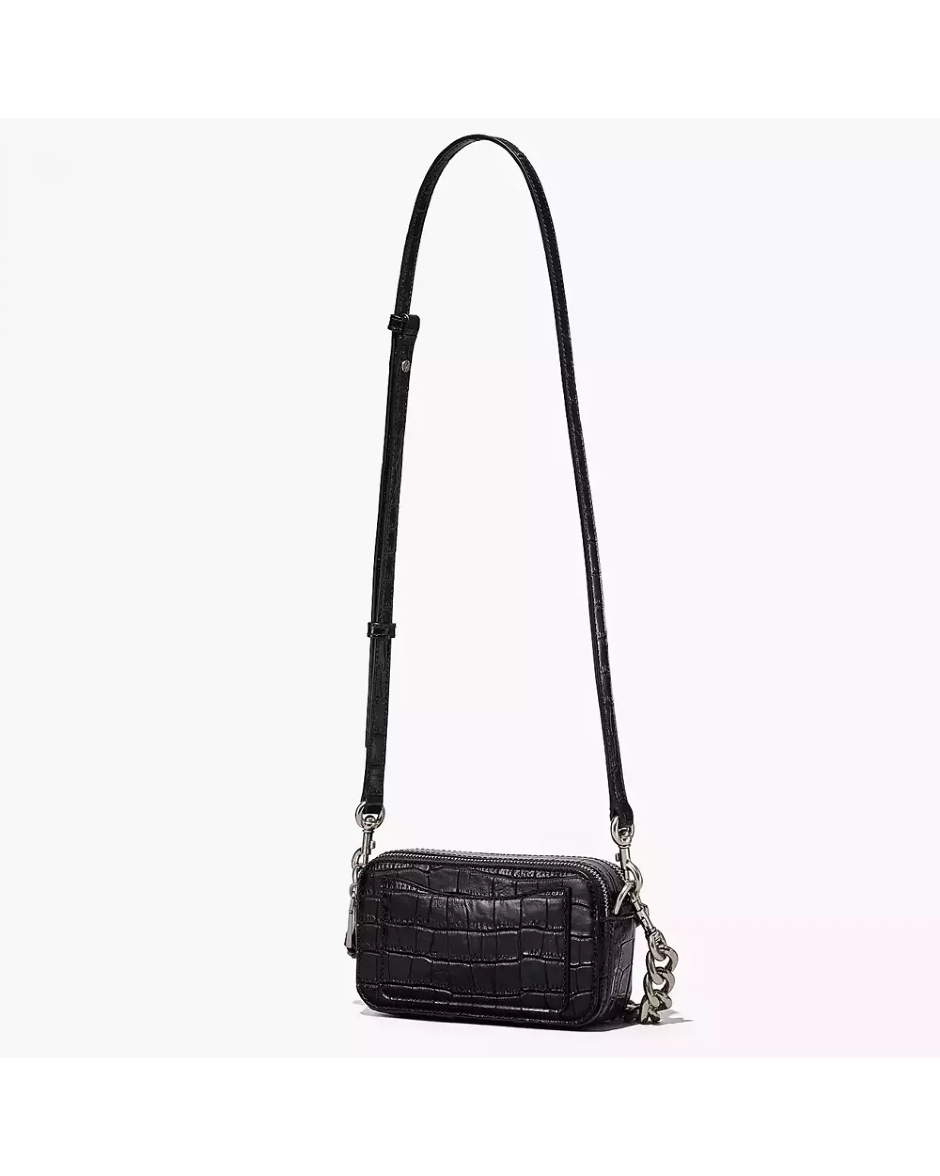 Сумка Marc Jacobs the croc-embossed snapshot black