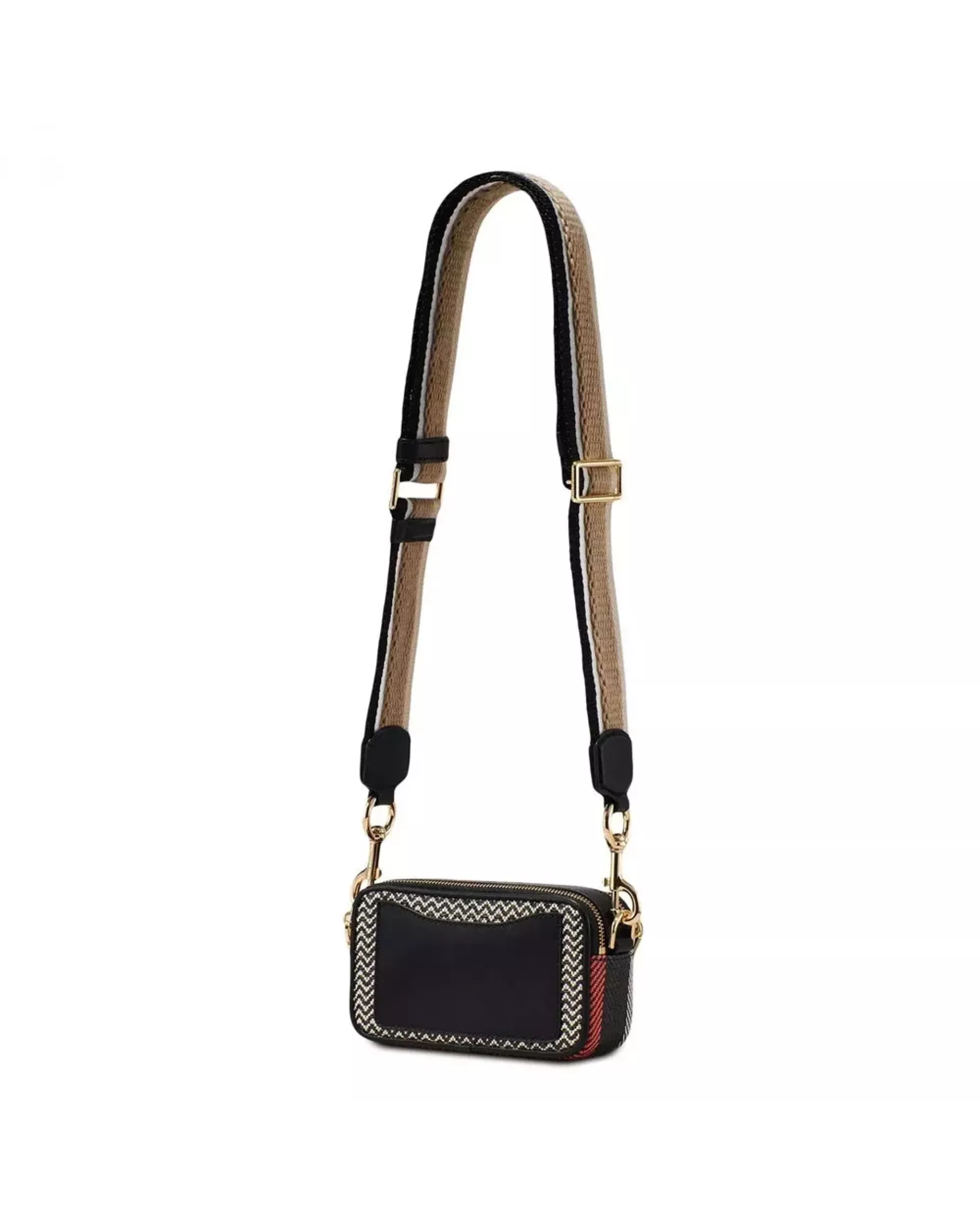 Сумка Marc Jacobs the mixed media snapshot crossbody bag black