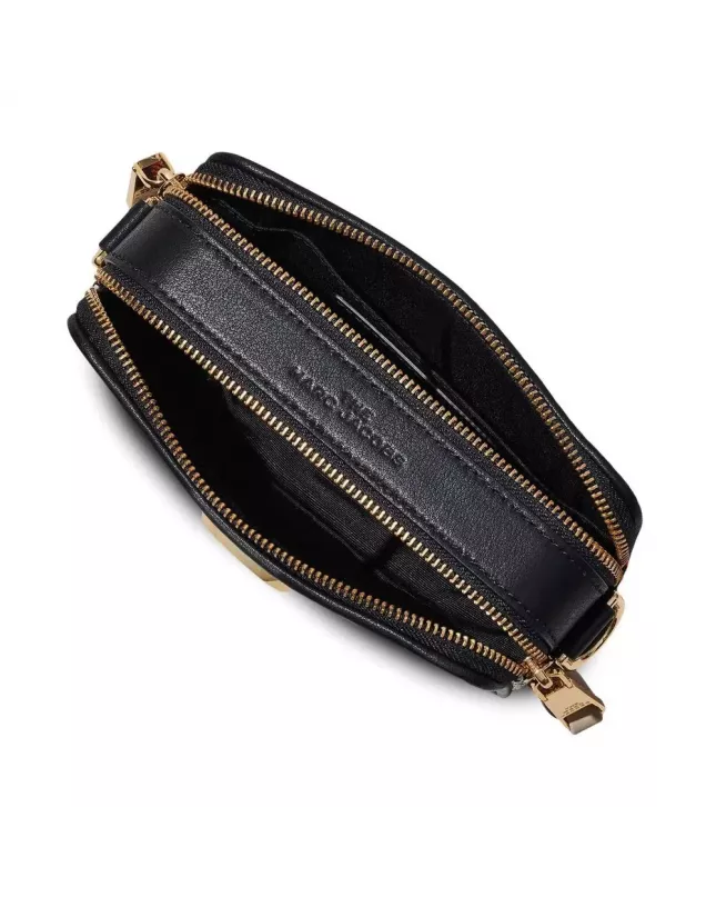 Marc Jacobs the mixed media snapshot crossbody bag black
