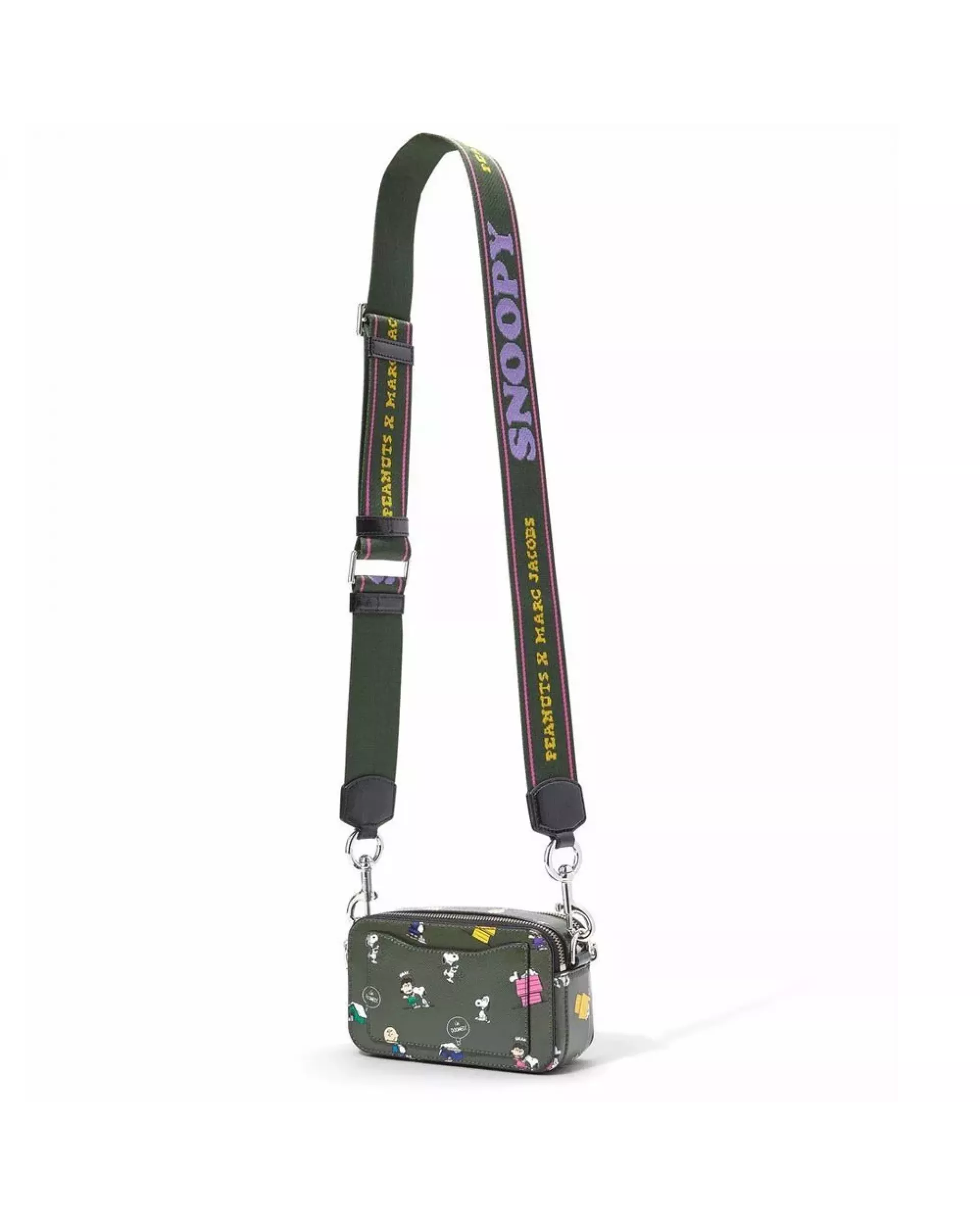 Сумка Peanuts x Marc Jacobs Snapshot - dark green 