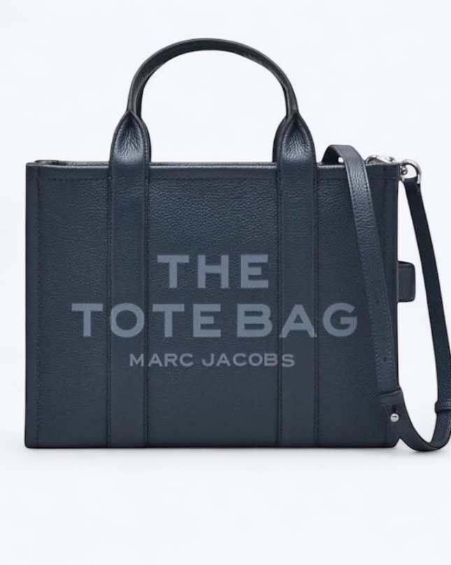  Marc Jacobs The Tote Bag Leather Medium - blue sea