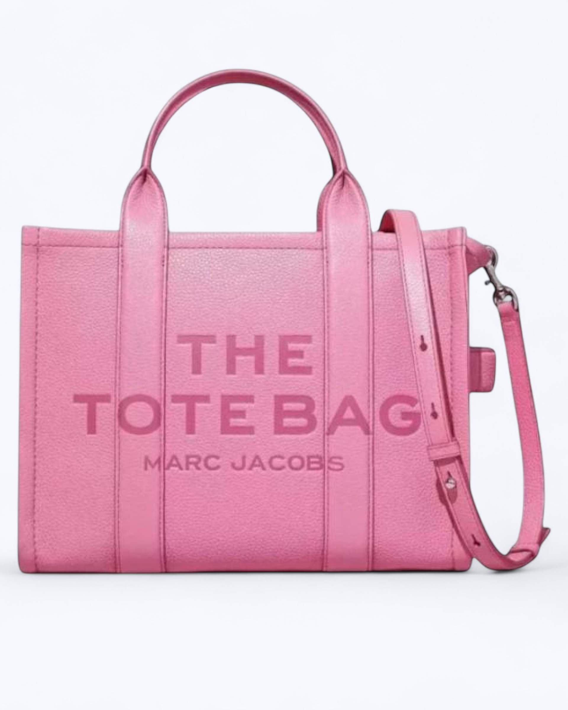 The Tote Bag Leather Medium - Candy Pink