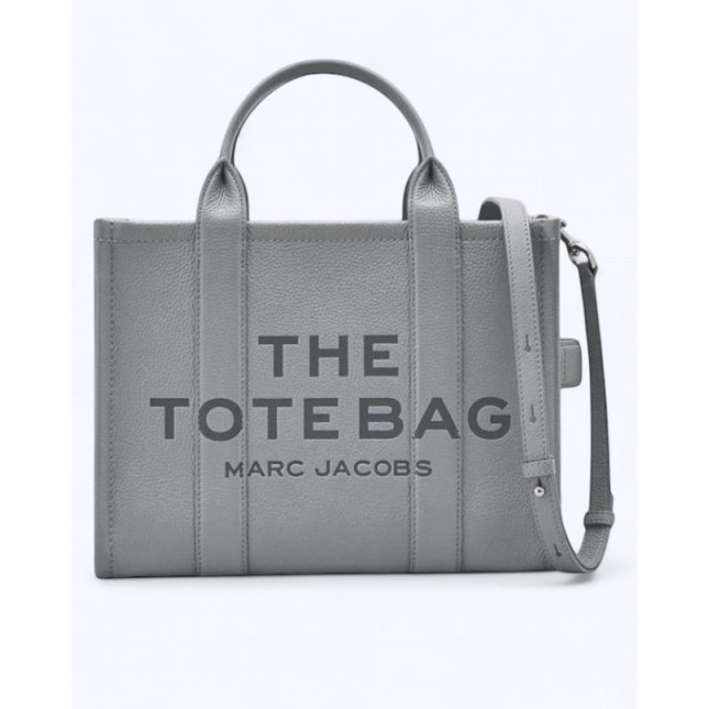 Marc Jacobs The Tote Bag Leather Medium - wolf grey
