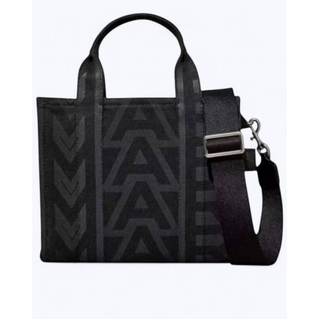 Marc Jacobs The Monogram Denim Medium Tote Bag Black Multi