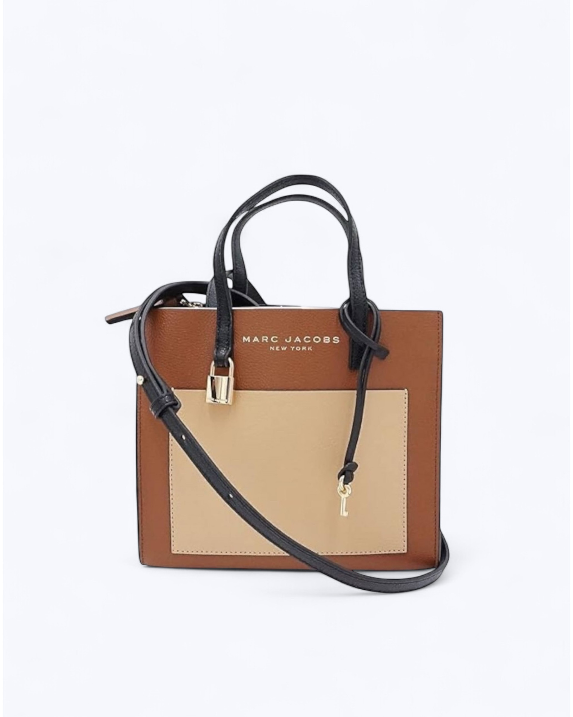The Leather Mini Grind Tote Bag - Chocolate Truffle