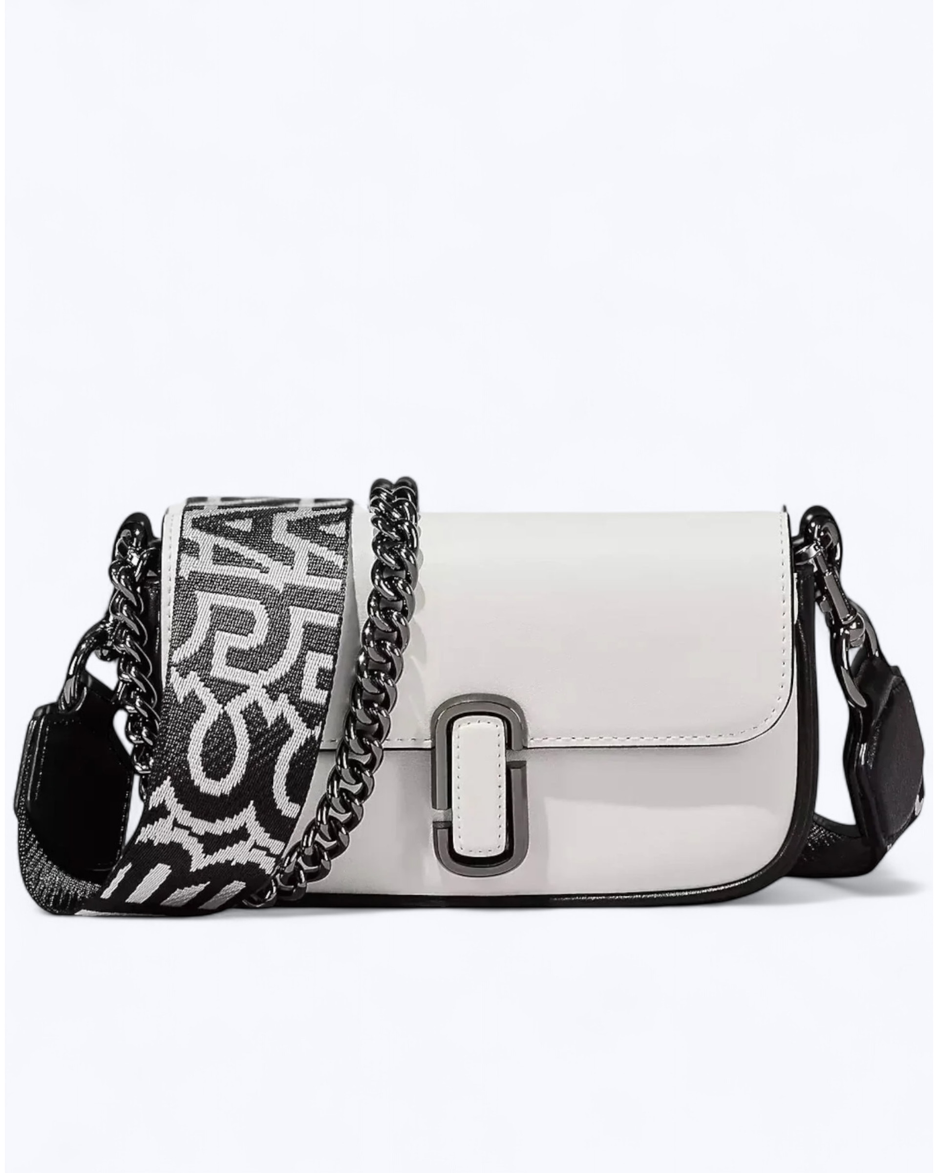 The bi-color J Marc Shoulder Bag - White