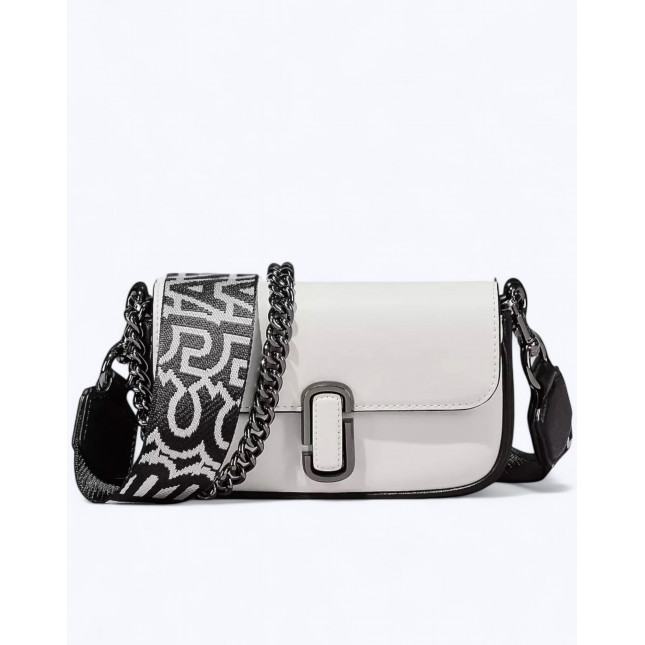 The bi-color J Marc Shoulder Bag - White