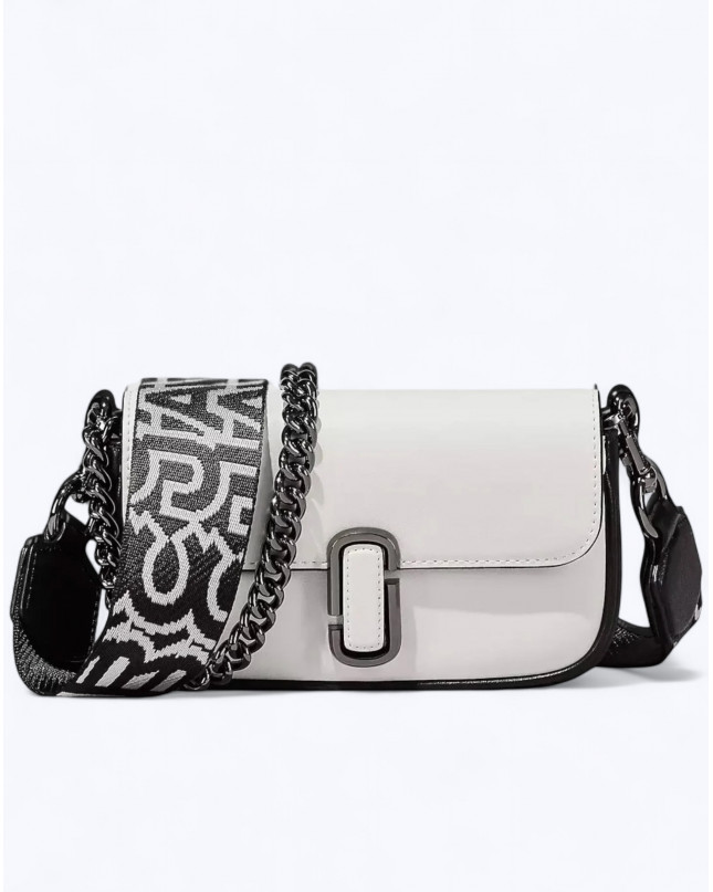 The bi-color J Marc Shoulder Bag - White