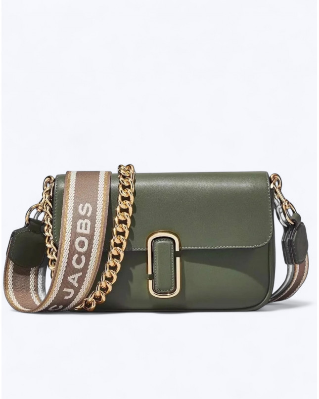 The J Marc Shoulder Bag - Bronze Green