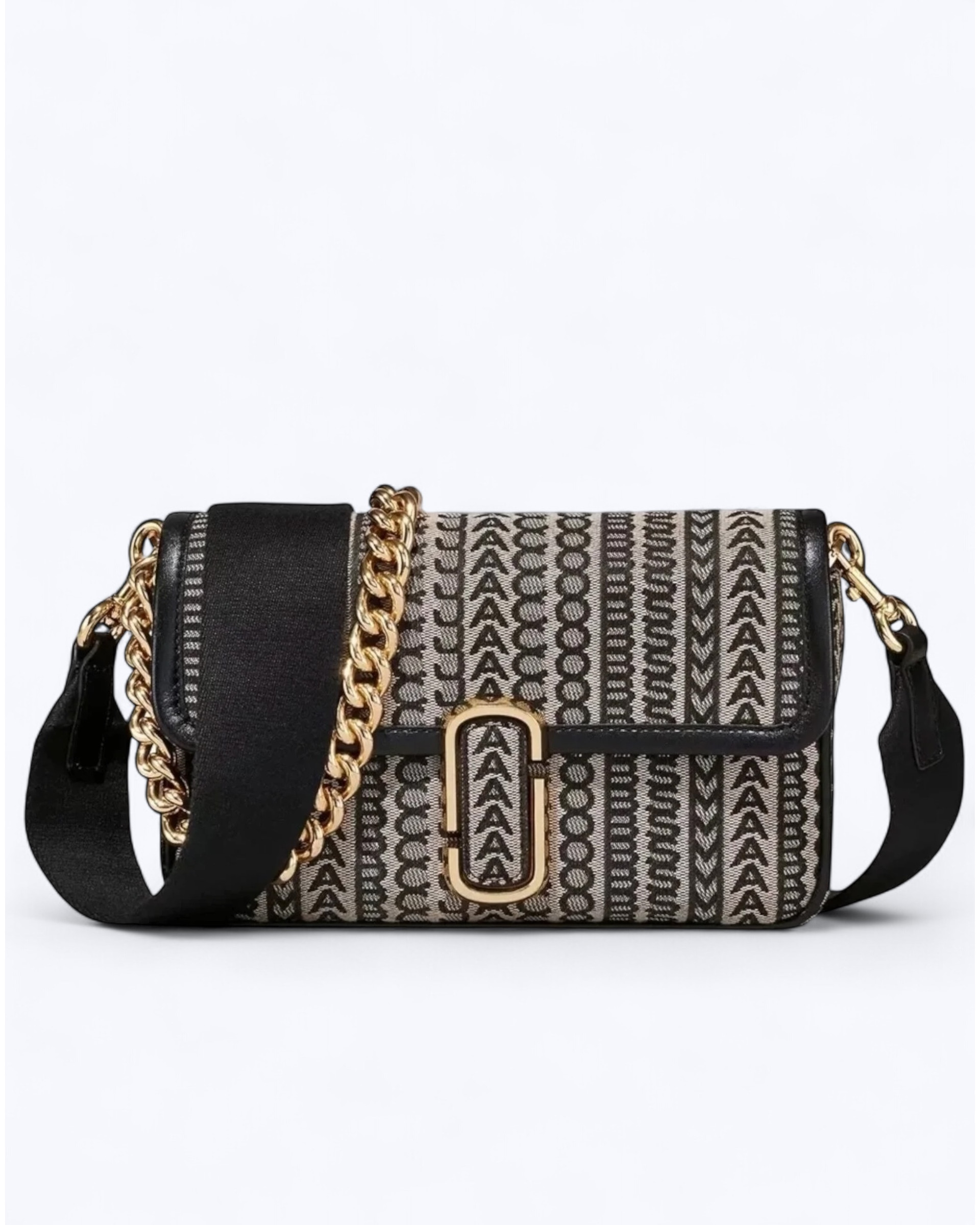 The J Marc Shoulder Bag - Beige Monogram