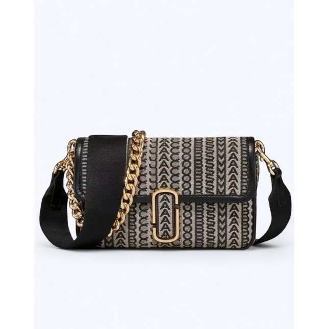 The J Marc Shoulder Bag - Beige Monogram
