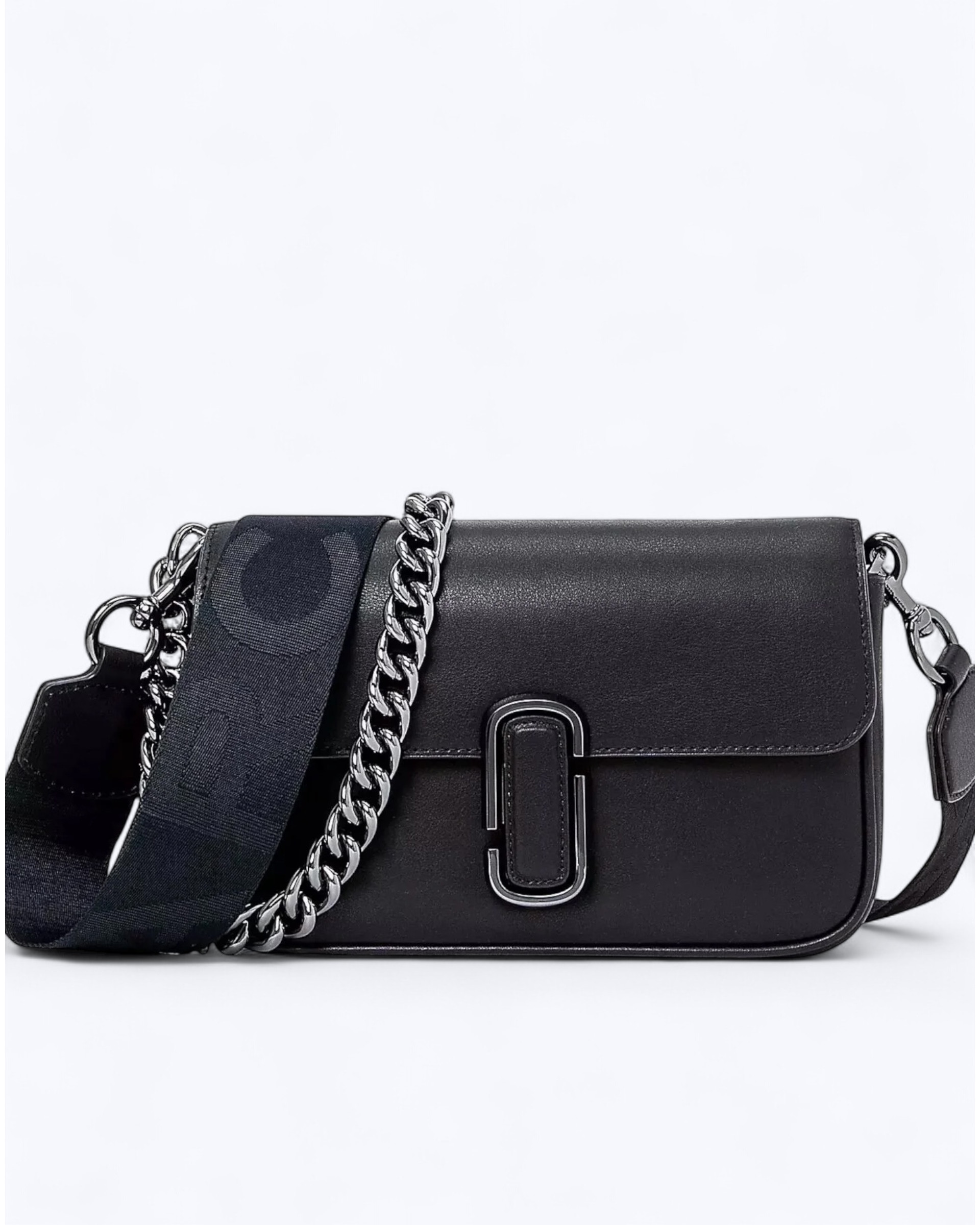 The J Marc Shoulder Bag - Black Gunmetal