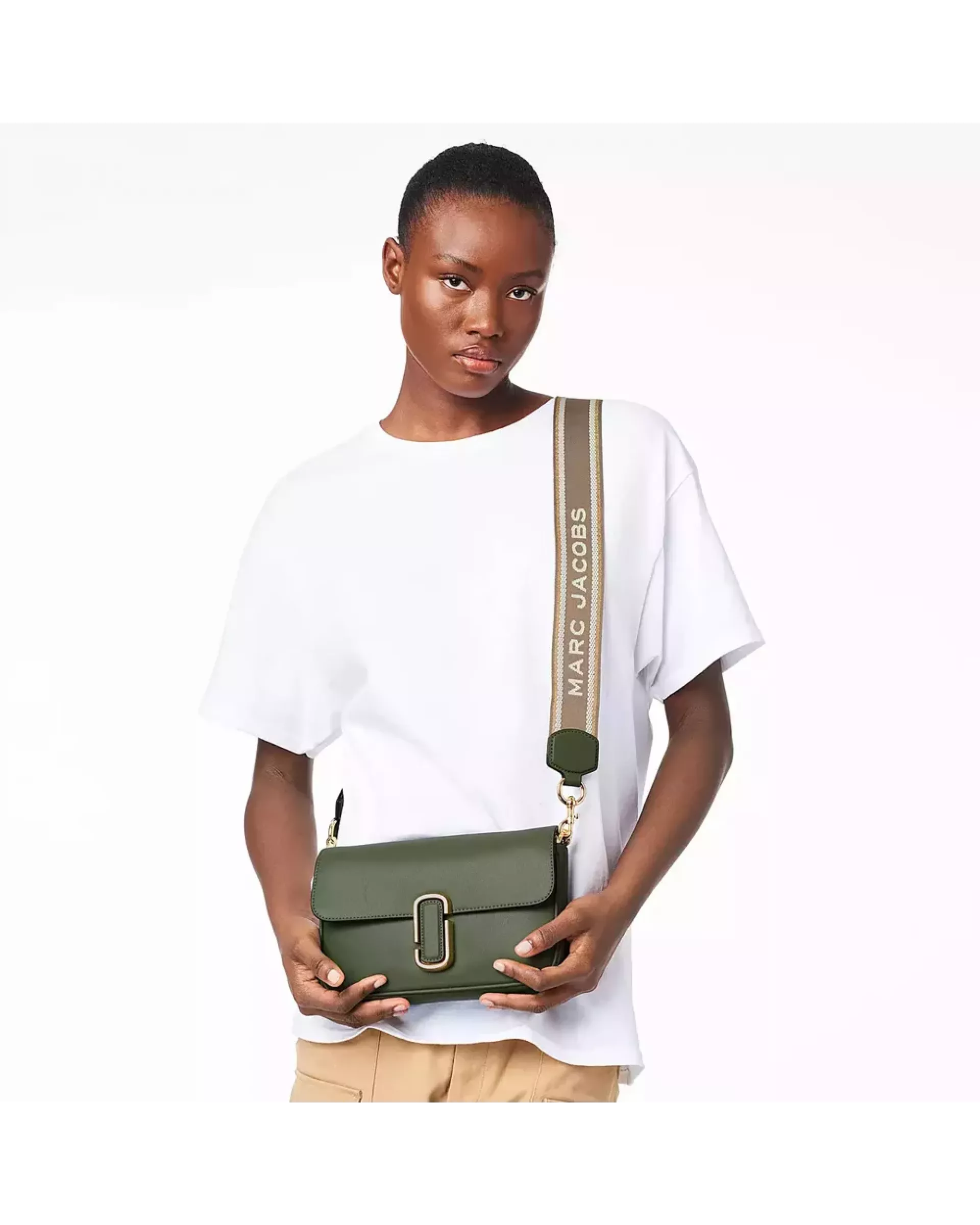The J Marc Shoulder Bag - Bronze Green