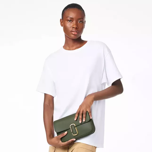 The J Marc Shoulder Bag - Bronze Green