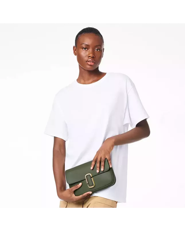 The J Marc Shoulder Bag - Bronze Green