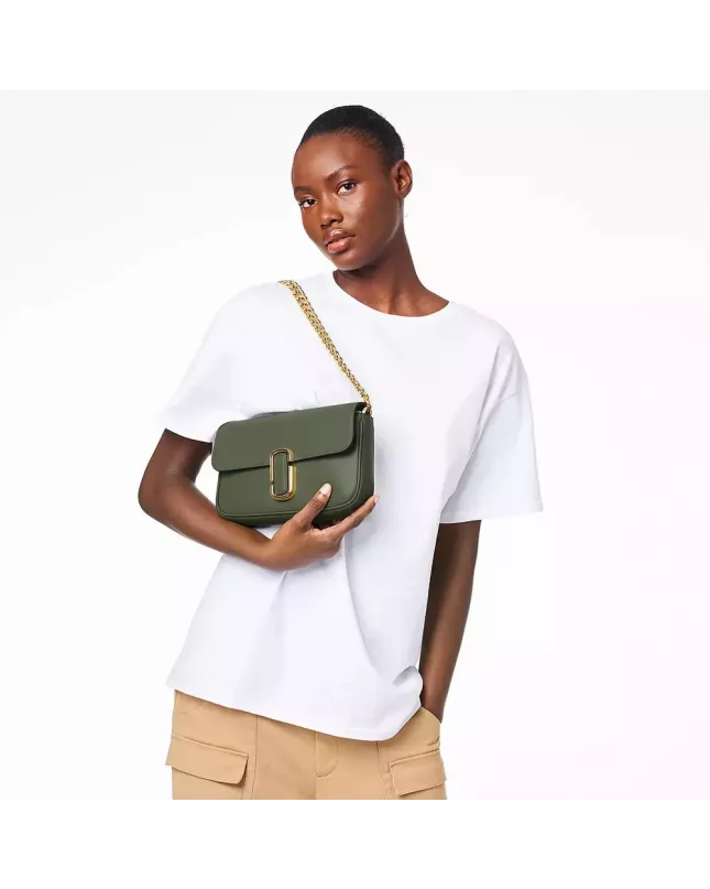 The J Marc Shoulder Bag - Bronze Green