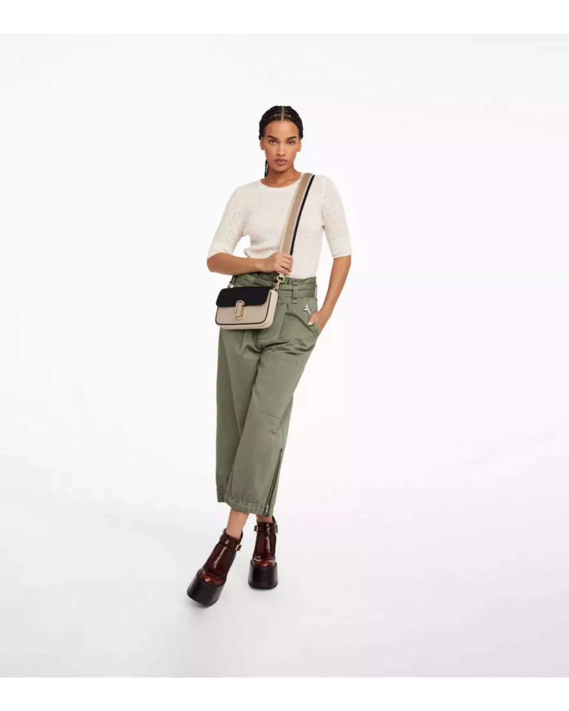 The J Marc Shoulder Bag - Greige Multi