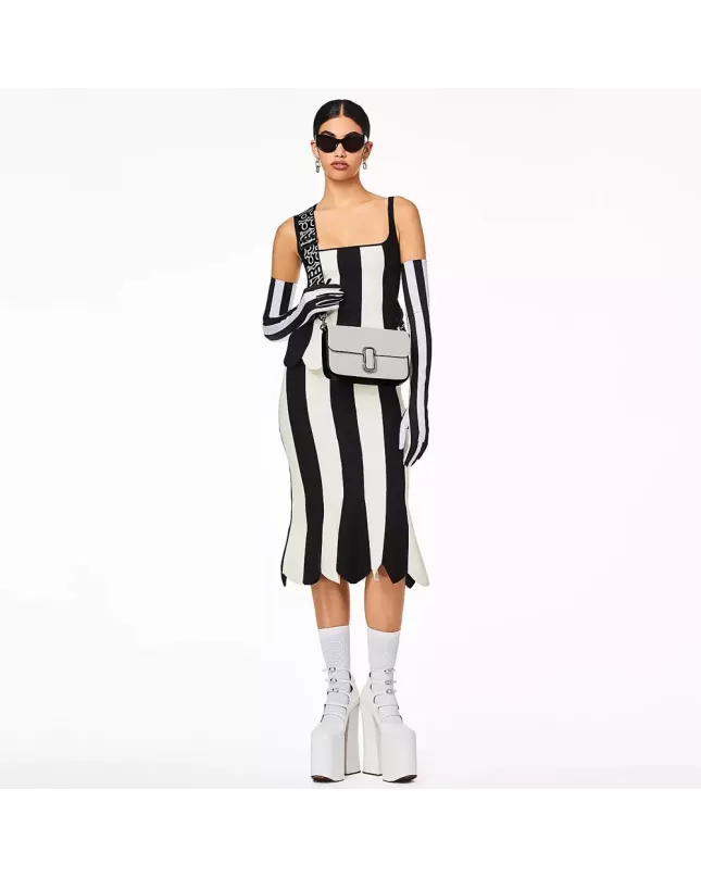 The bi-color J Marc Shoulder Bag - White