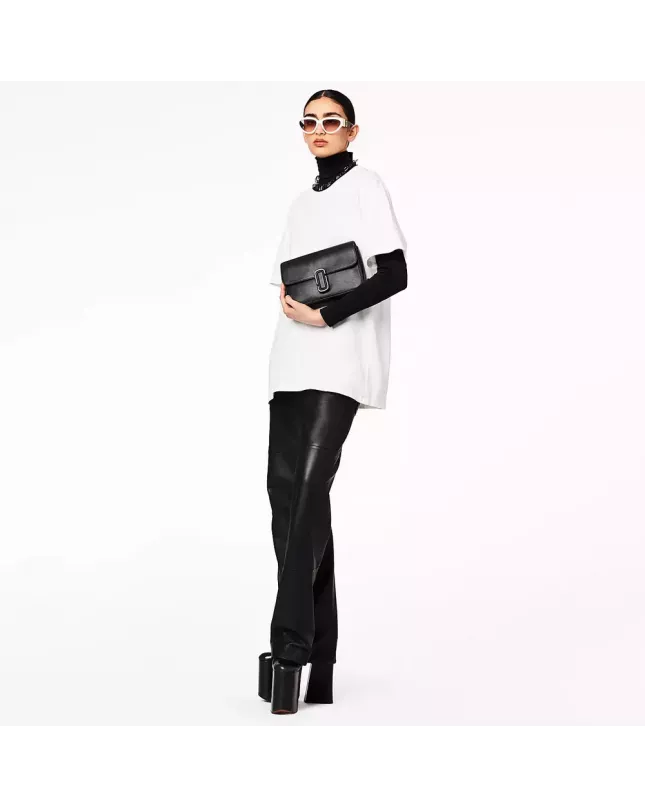 The J Marc Shoulder Bag - Black Gunmetal