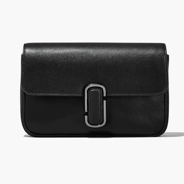 The J Marc Shoulder Bag - Black Gunmetal