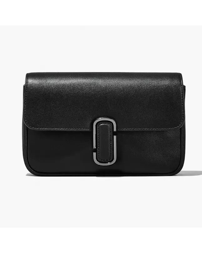 The J Marc Shoulder Bag - Black Gunmetal